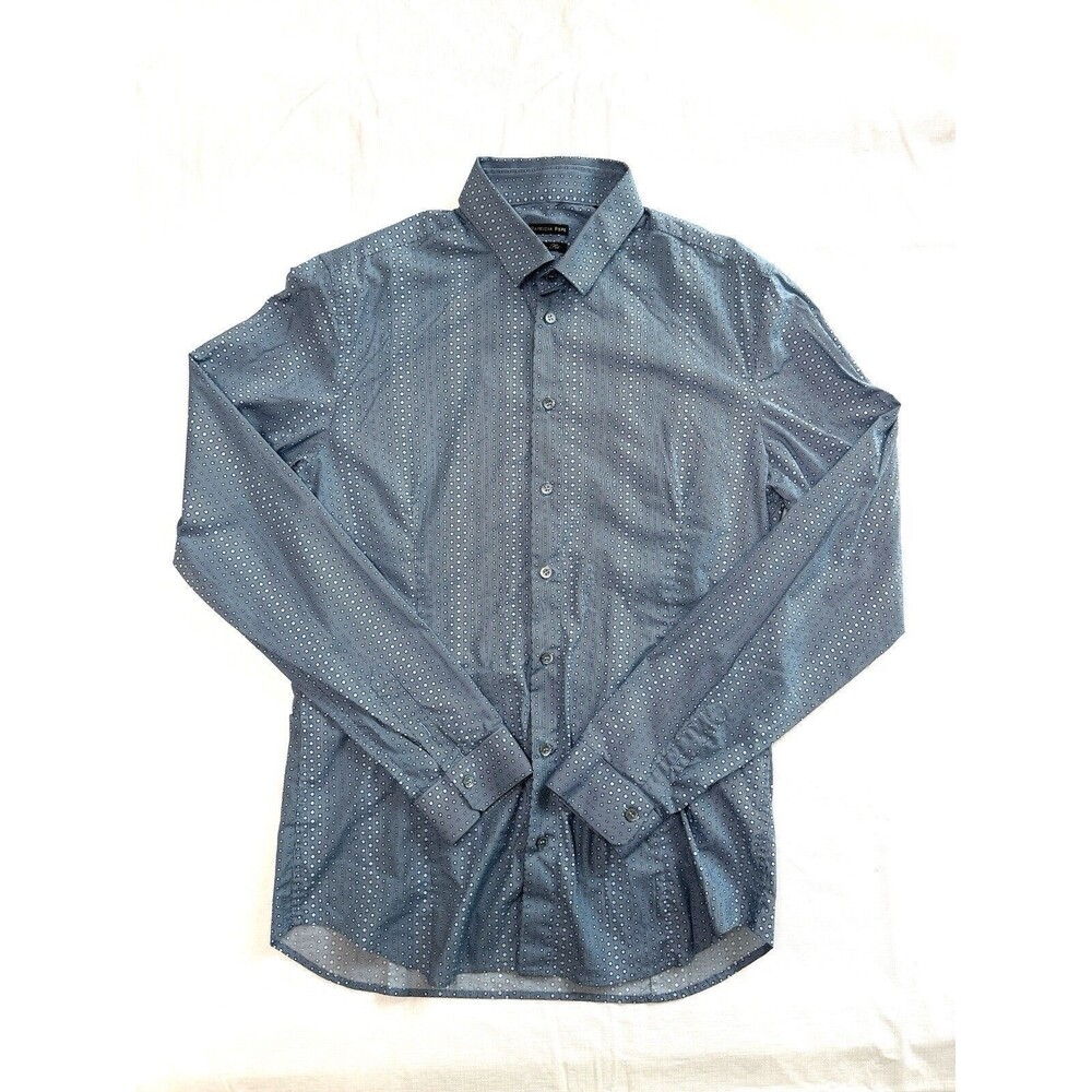 Patrizia Pepe Luxury Slim Fit Cotton Blend Mens Long Sleeve Shirt Size 50 Medium